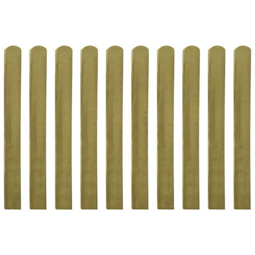 20 Pcs Impregnated Fence Slats Wood 100 Cm Tobbkaa
