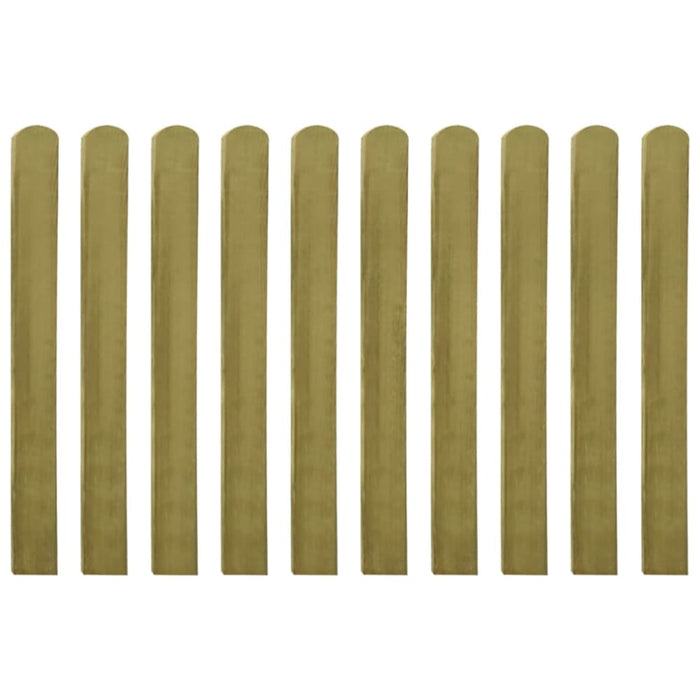 20 Pcs Impregnated Fence Slats Wood 100 Cm Tobbkaa