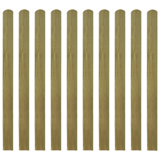 20 Pcs Impregnated Fence Slats Wood 120 Cm Tobbkal