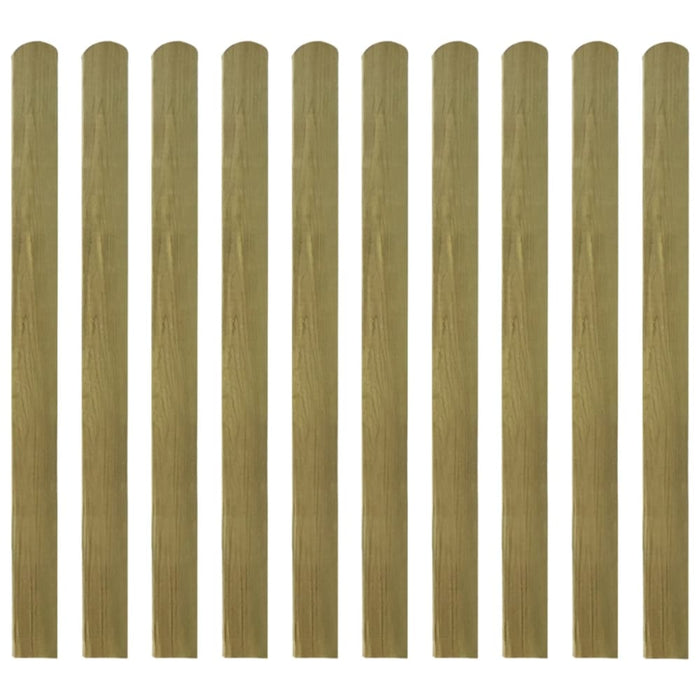 20 Pcs Impregnated Fence Slats Wood 120 Cm Tobbkal