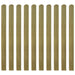 20 Pcs Impregnated Fence Slats Wood 120 Cm Tobbkal