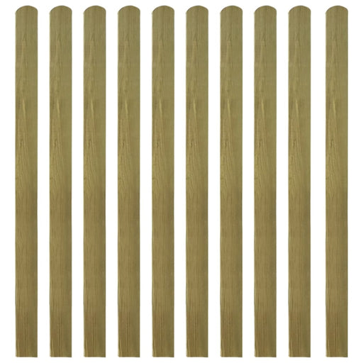 20 Pcs Impregnated Fence Slats Wood 140 Cm Tobbkan