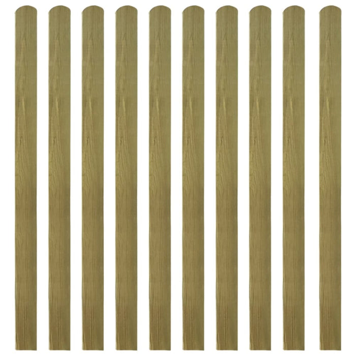 20 Pcs Impregnated Fence Slats Wood 140 Cm Tobbkan