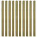 20 Pcs Impregnated Fence Slats Wood 140 Cm Tobbkan
