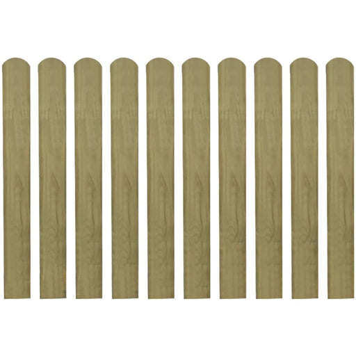 20 Pcs Impregnated Fence Slats Wood 80 Cm Tobbkax