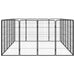 20-panel Dog Playpen Black 50x100 Cm Powder-coated Steel