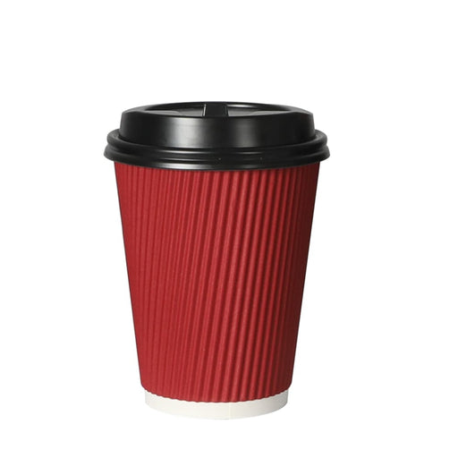 200 Pcs 12oz Disposable Takeaway Coffee Paper Cups Triple
