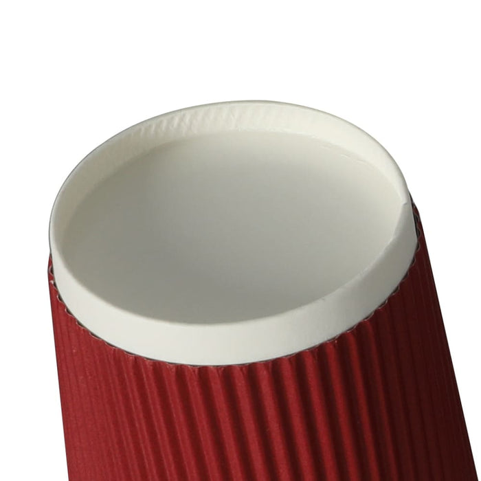 200 Pcs 8oz Disposable Takeaway Coffee Paper Cups Triple