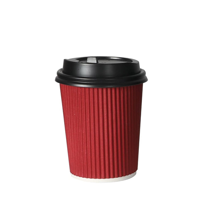 200 Pcs 8oz Disposable Takeaway Coffee Paper Cups Triple