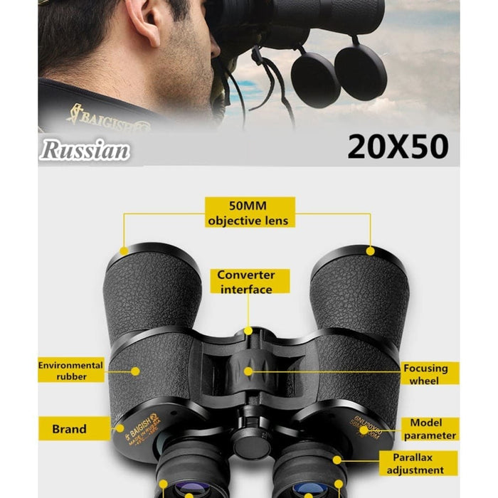 20x50 Long Range Powerful Binoculars Telescope With 50mm