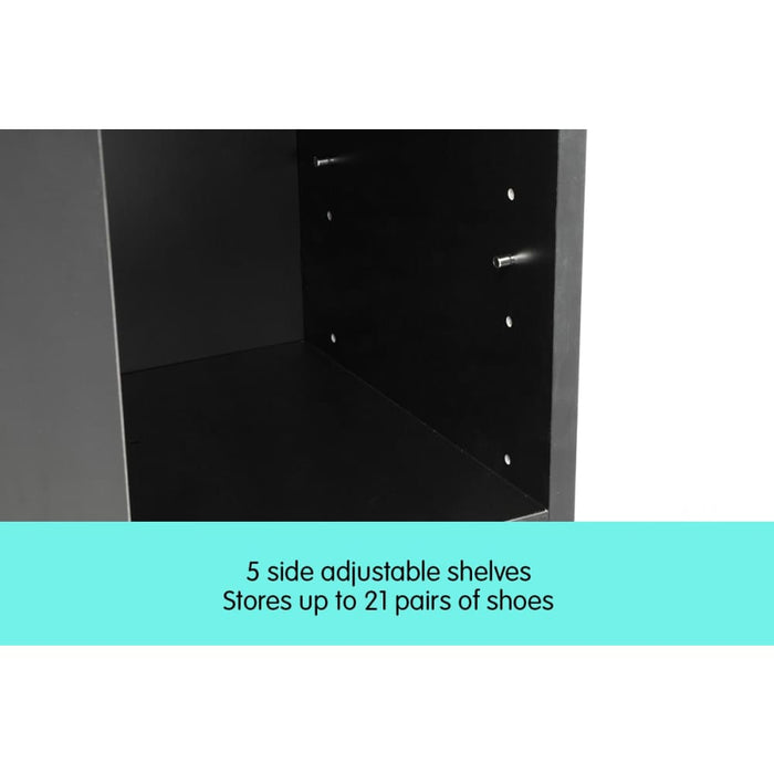 21 Pairs Shoe Cabinet Rack Storage Organiser - 80 x 30 90cm