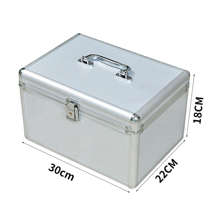 240 Discs Aluminium Cd Dvd Cases Bluray Lock Storage Box