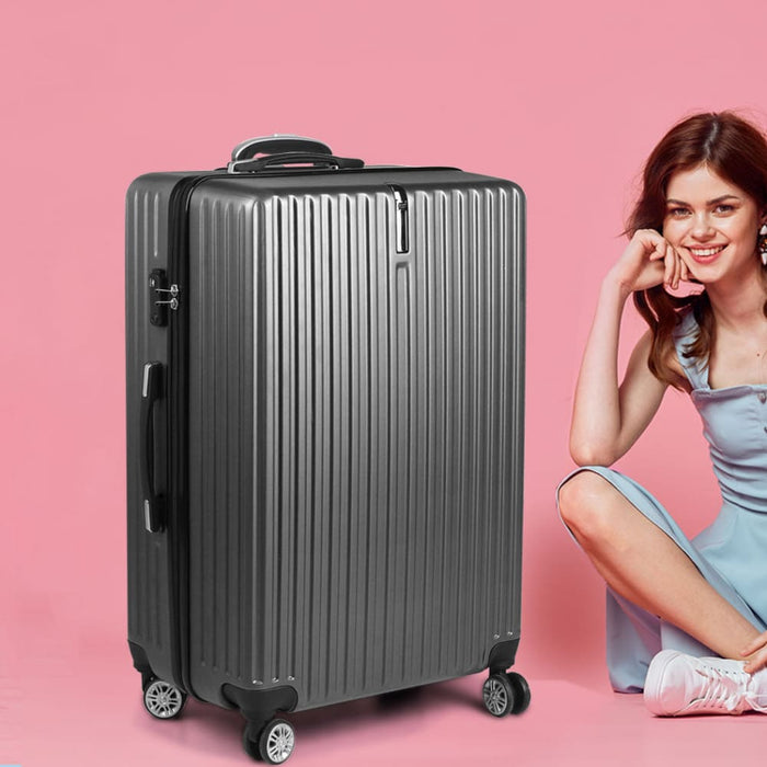 28’ Luggage Suitcase Code Lock Hard Shell Travel Carry Bag