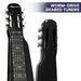 29in 6-string Lap Steel Hawaiian Guitar - Black