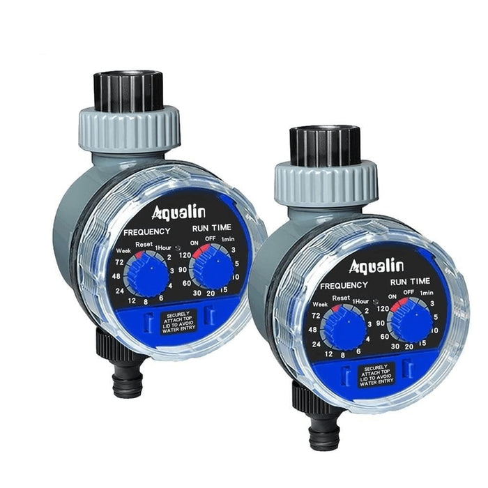 2pcs Aqualin Smart Ball Valve Automatic Watering Timer