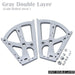 2pcs Furniture Hinges Shoes Drawer Cabinet Rack Metal