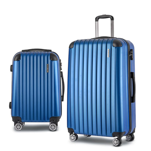 2pcs Luggage Trolley Set Travel Suitcase Hard Case Carry