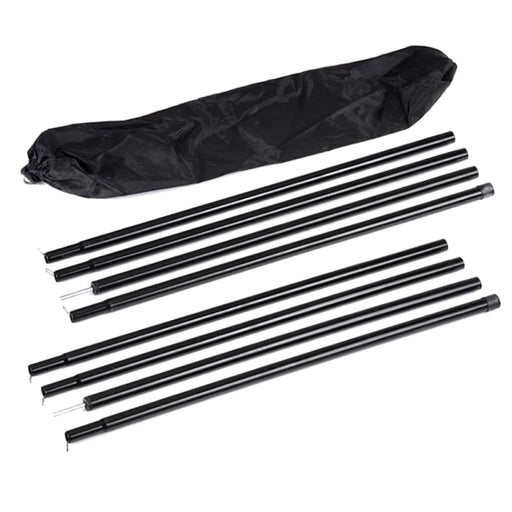 2pcs Tent Rods Outdoor Camping Support Poles Foldable Tarp
