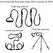 3 In1 Heavy Duty Dual Triple 360 Swivel no Tangle
