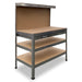 3-layered Work Bench Garage Storage Table Tool Shop Shelf