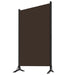 3 Panel Room Divider Brown Gl20