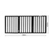 3 Panels Wooden Pet Gate Dog Fence Safety Stair Barrier