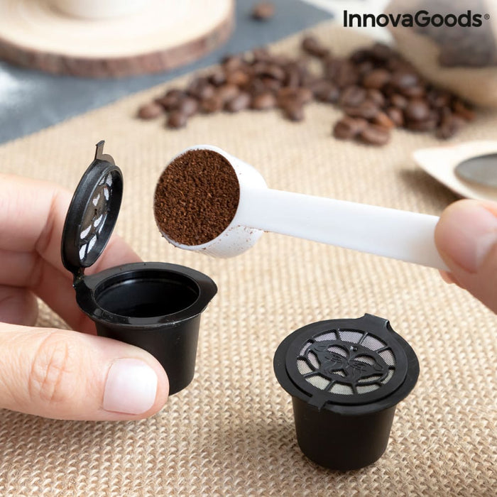 Set Of 3 Reusable Coffee Capsules Recoff Innovagoods
