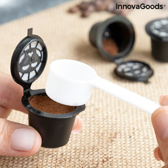 Set of 3 Reusable Coffee Capsules Recoff Innovagoods