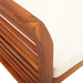 3-seater Garden Bench with Cushion Solid Acacia Wood Apkln