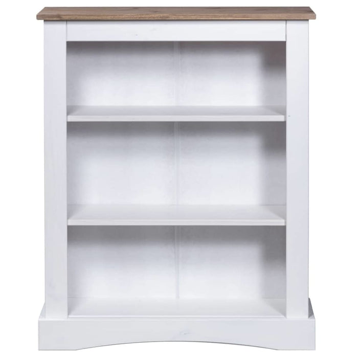 3-tier Bookcase Mexican Pine Corona Range White 81x29x100