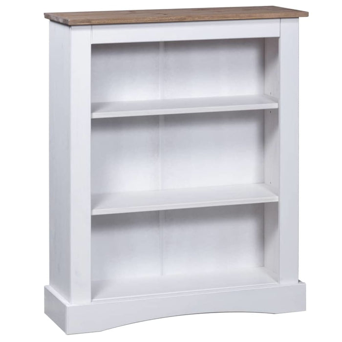 3-tier Bookcase Mexican Pine Corona Range White 81x29x100