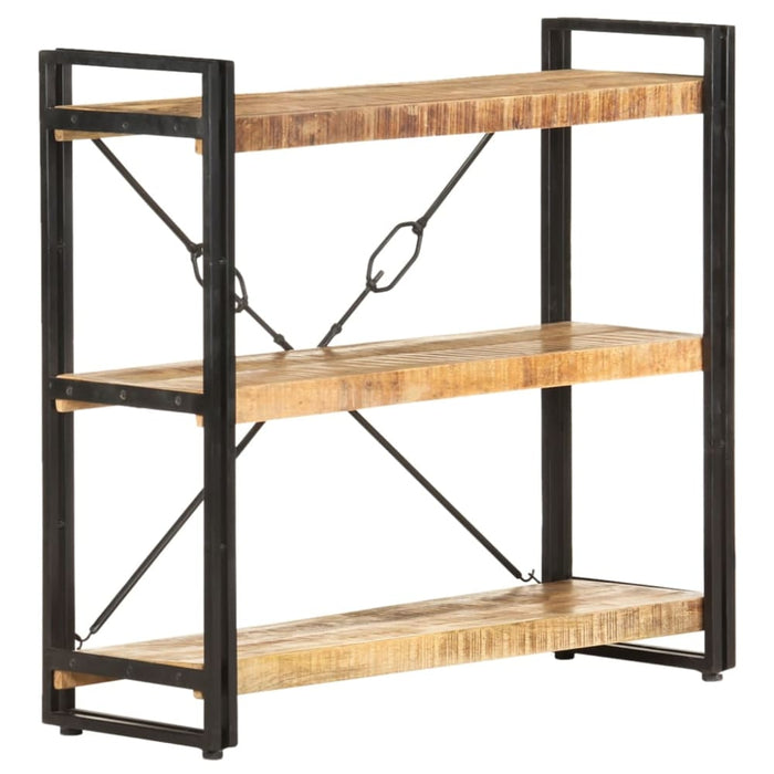 3 - tier Bookcase Solid Mango Wood Txblok