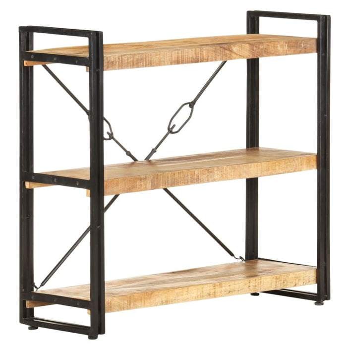 3 - tier Bookcase Solid Mango Wood Txblok