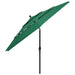 3-tier Parasol with Aluminium Pole Green 3.5 m Totnii