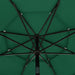 3-tier Parasol with Aluminium Pole Green 3.5 m Totnii