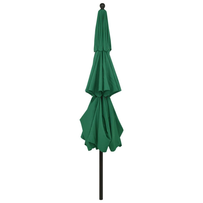 3-tier Parasol with Aluminium Pole Green 3.5 m Totnii