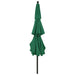 3-tier Parasol with Aluminium Pole Green 3.5 m Totnii