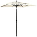 3-tier Parasol with Aluminium Pole Sand 2x2 m Totnaa