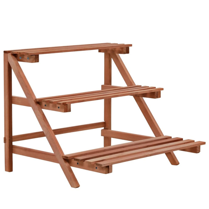 3-tier Plant Stand Cedar Wood 48x45x40 Cm Xalatl