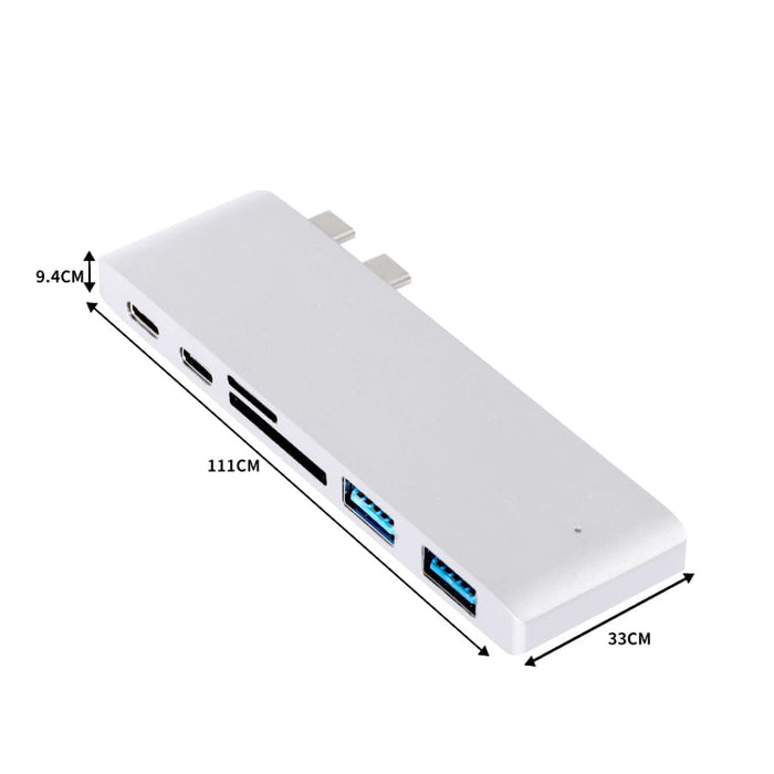 Goslash Picks Usb 3.0 Type-c Hub 6 Port Powered Adapter
