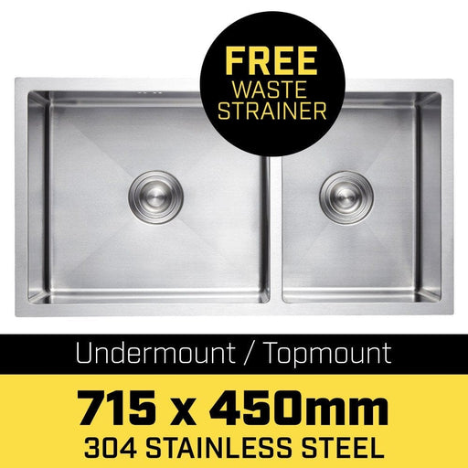 304 Stainless Steel Undermount Topmount Kitchen Laundry