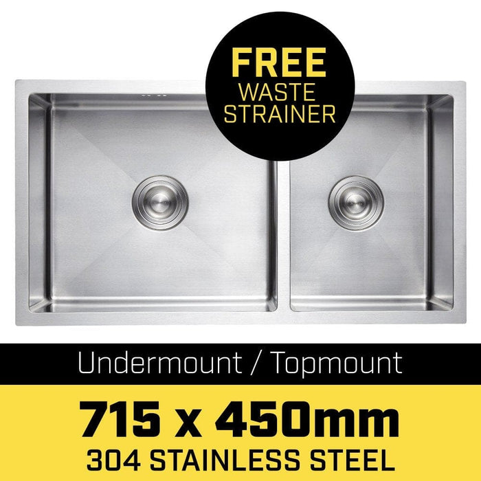304 Stainless Steel Undermount Topmount Kitchen Laundry