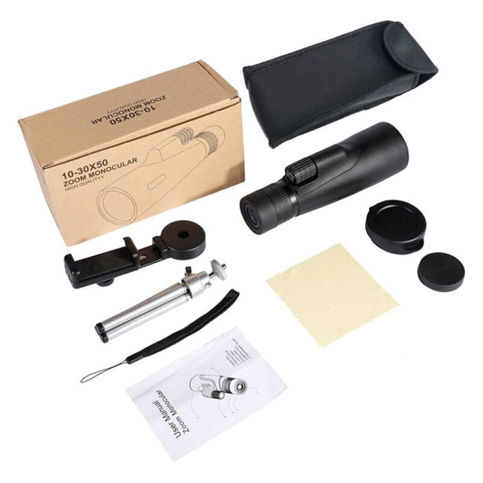 30x50 Zoom Waterproof Powerful Telescope with Smartphone