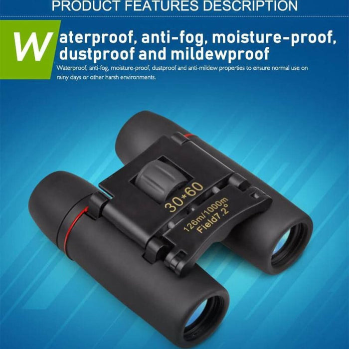 30x60 Mini Compact Portable Waterproof Binocular Telescope