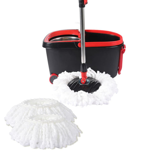 360° Spin Mop Bucket Set Spinning Stainless Steel Rotating