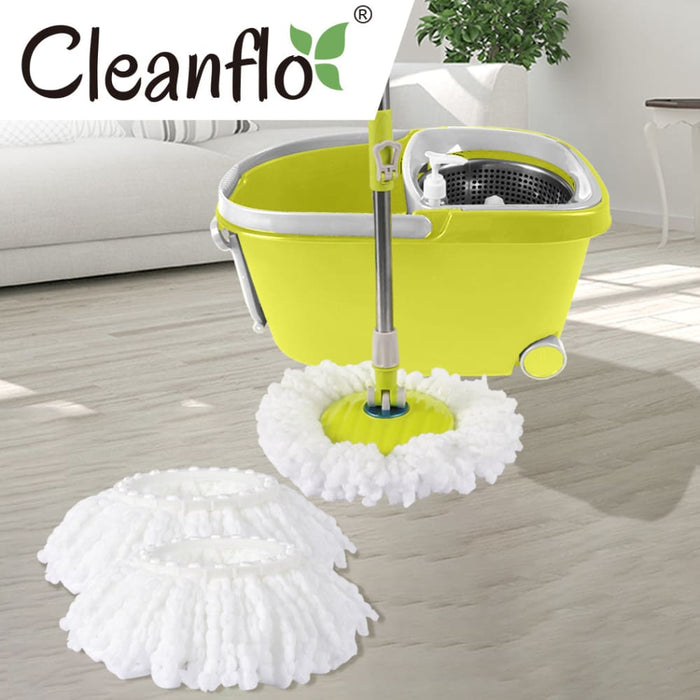 Goslash Picks 360° Spin Mop Bucket Set Spinning Stainless