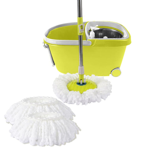 360° Spin Mop Bucket Set Spinning Stainless Steel Rotating
