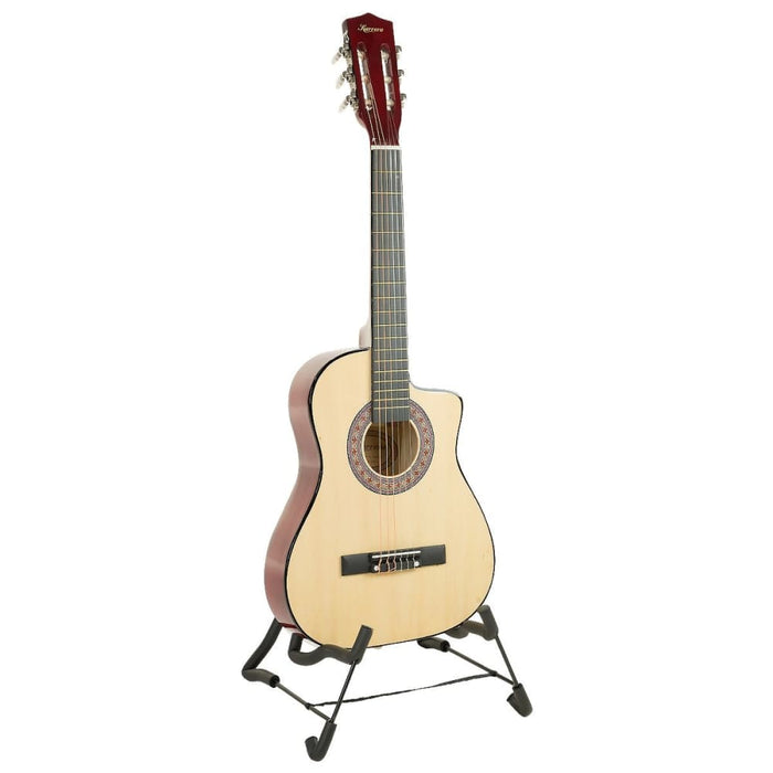 38in Pro Cutaway Acoustic Guitar with Bag - Natural