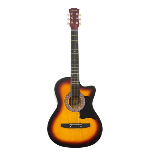 38in Pro Cutaway Acoustic Guitar with Bag Strings - Sun