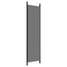 4-panel Room Divider Anthracite 200x200 Cm Fabric Tpbona